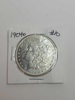 1904o Morgan silver dollar