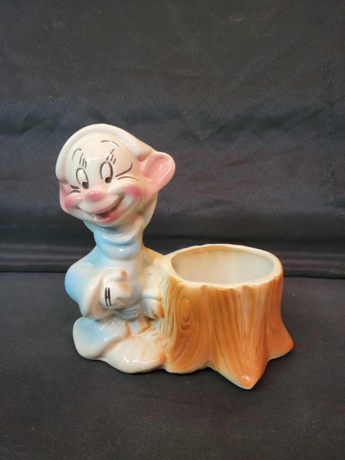 Vintage Walt Disney Dopey planter