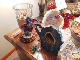 Ruby Glasware, Fairy Garden Decor, Angel Decor