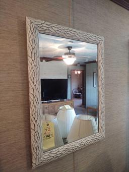 Framed Mirror and Barometer