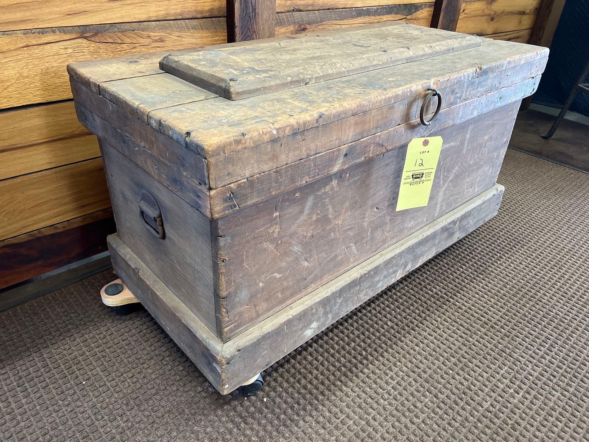 Early Primitive Wood Tool Chest