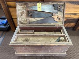 Early Primitive Wood Tool Chest