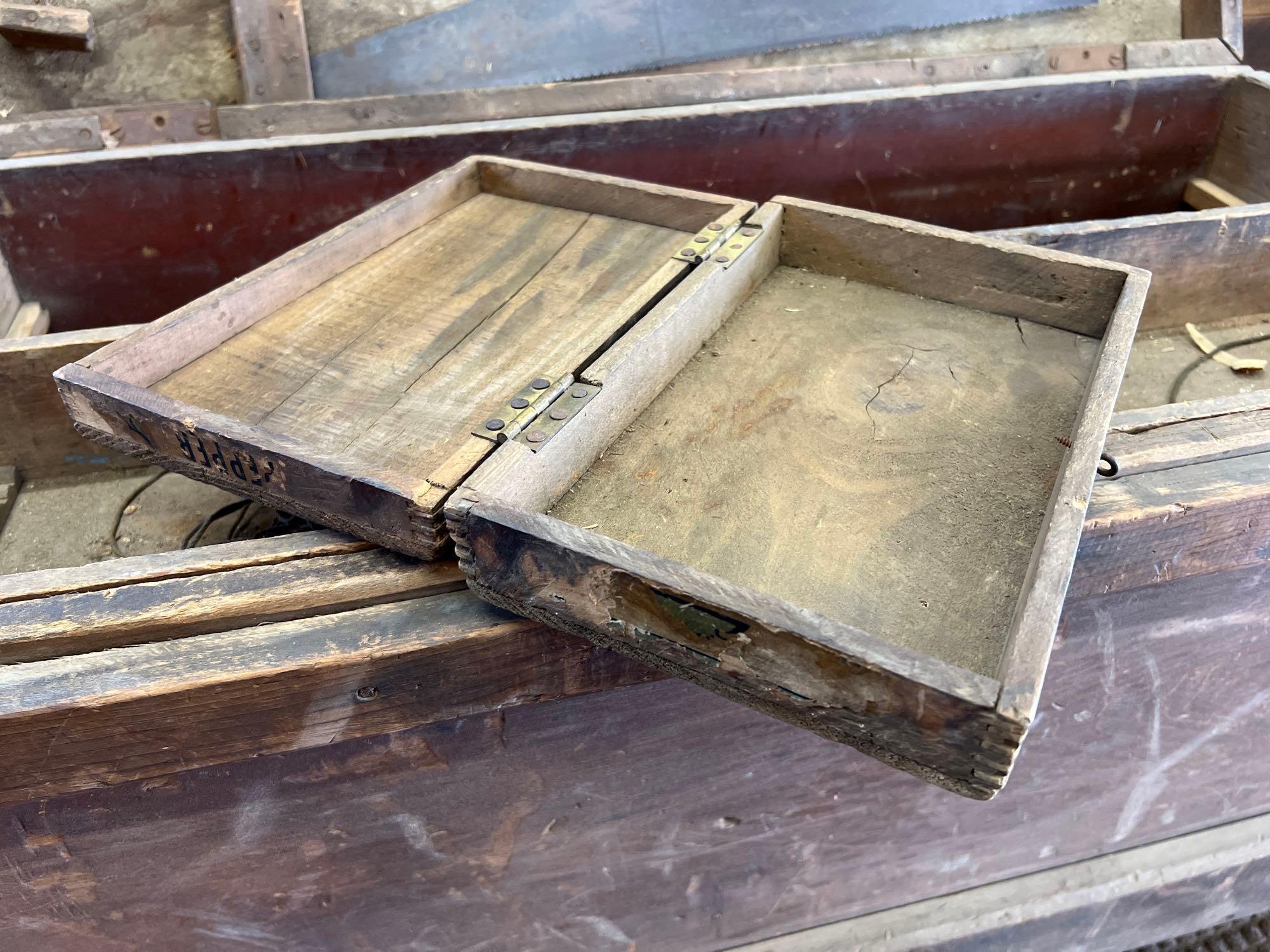 Early Primitive Wood Tool Chest