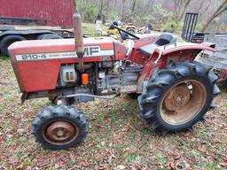 Massey Ferguson 210-4 Tractor w/ Snow Plow Attachment