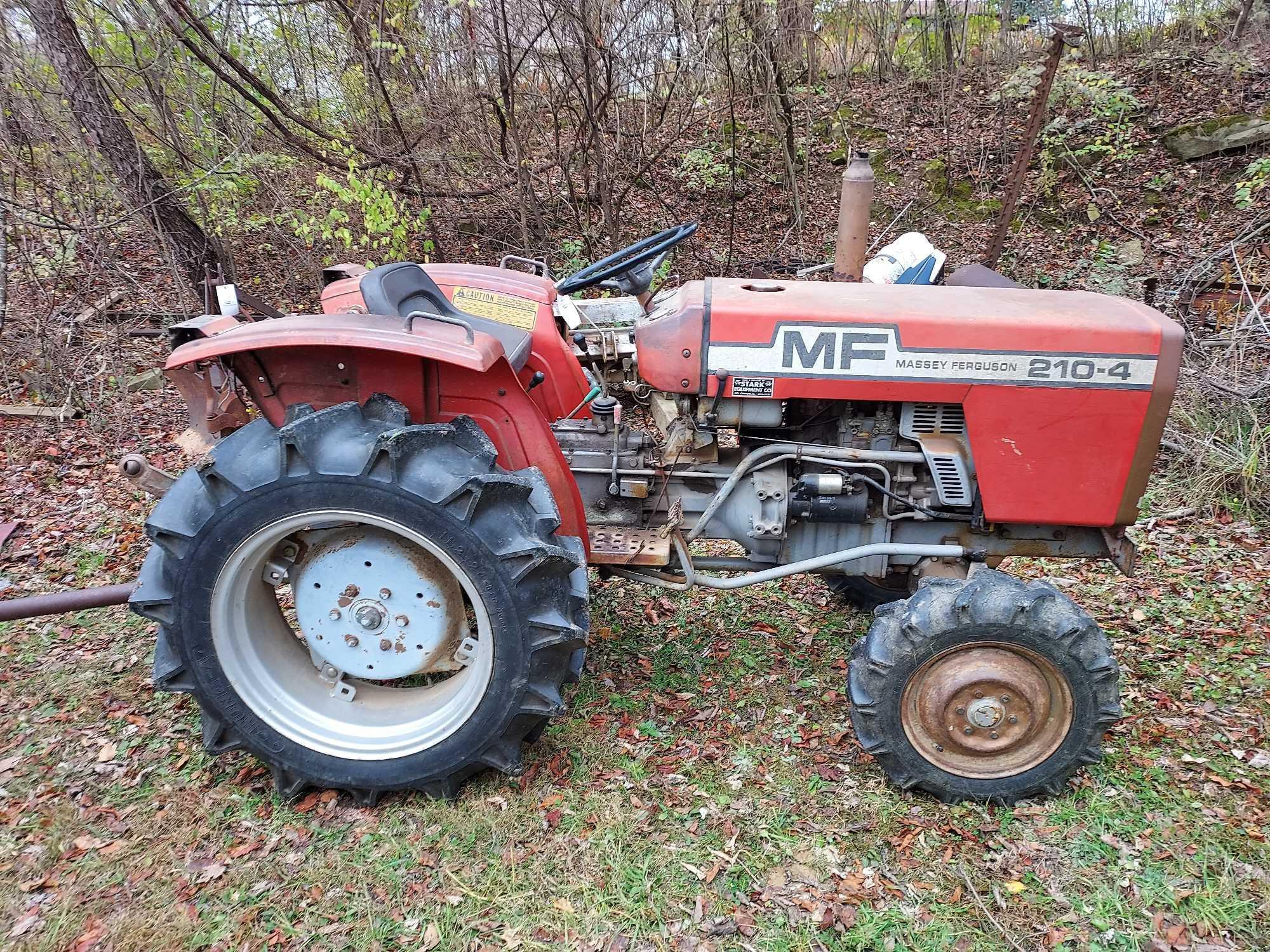 Massey Ferguson 210-4 Tractor w/ Snow Plow Attachment