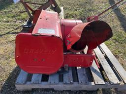 Gravely snow blower attachment