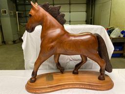 Hand Carved Wood Horse by David Good