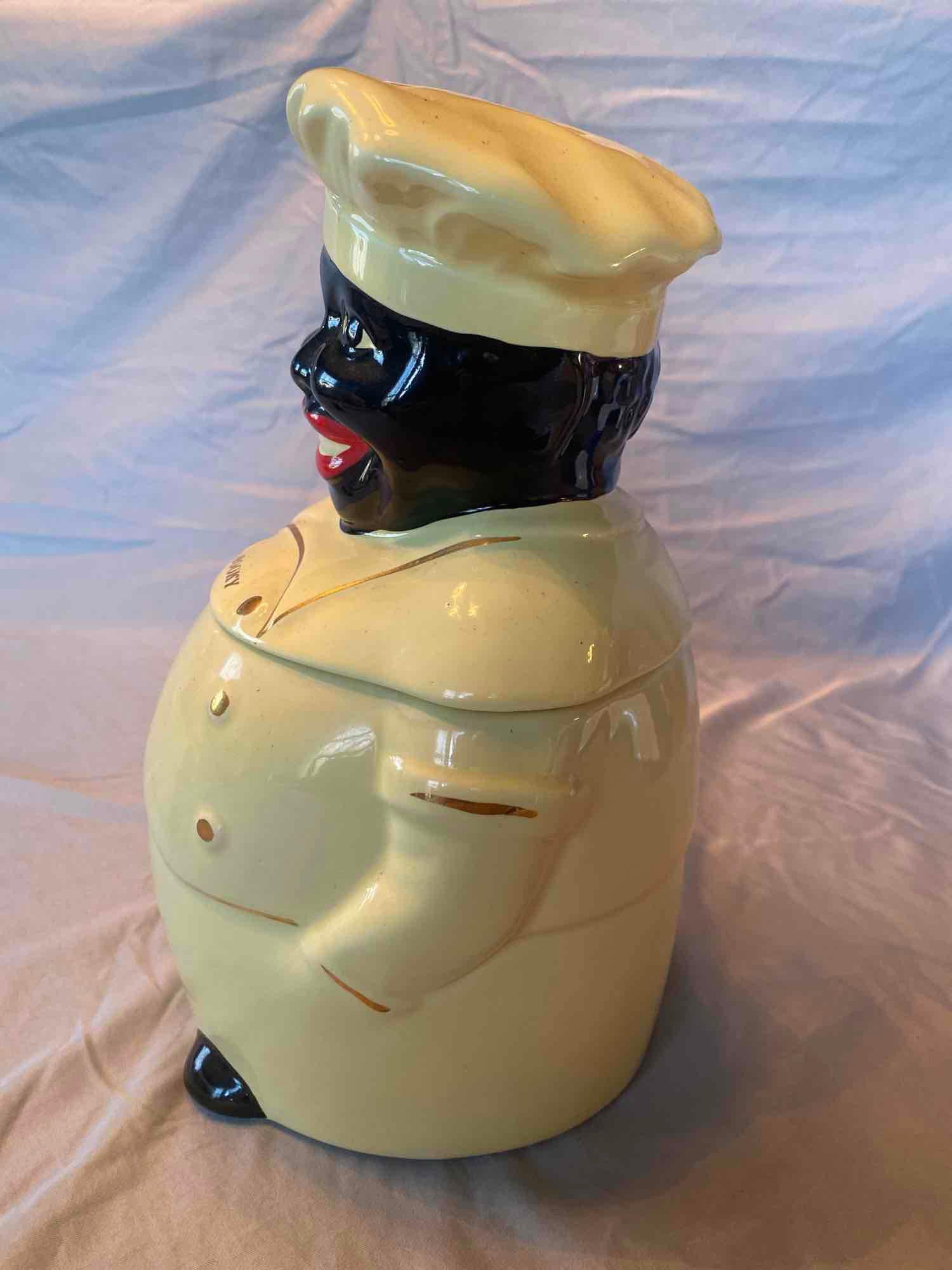 Pearl Cookie Jar With salt and peppers