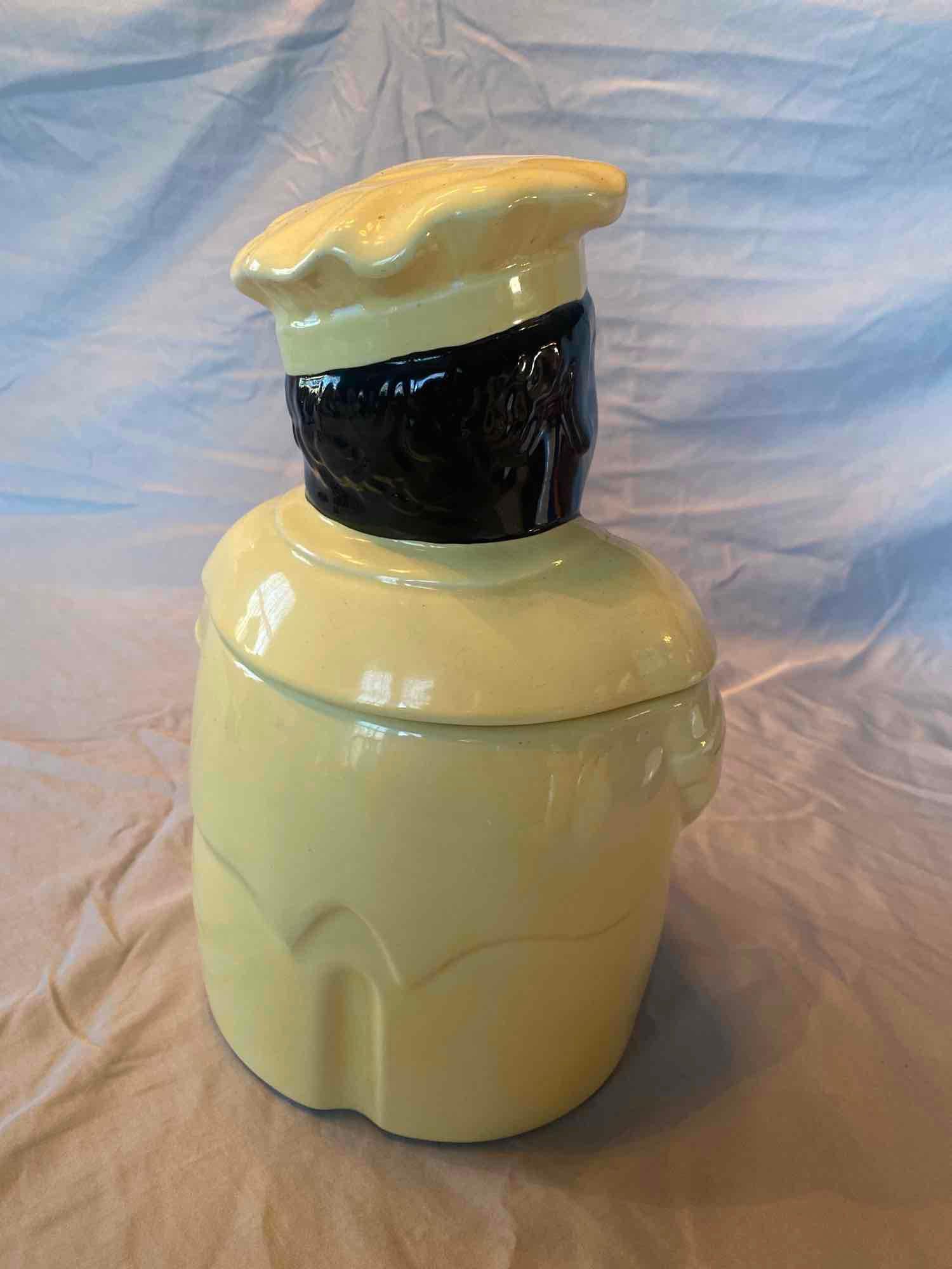 Pearl Cookie Jar With salt and peppers