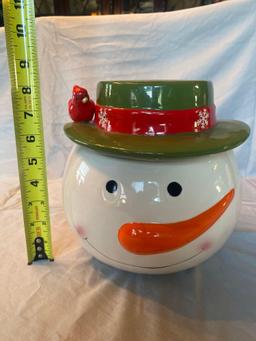 TII dol winter snowman cookie jar