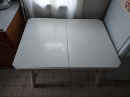 Painted Kitchen Dining Table w/ 4 Cushioned Chairs