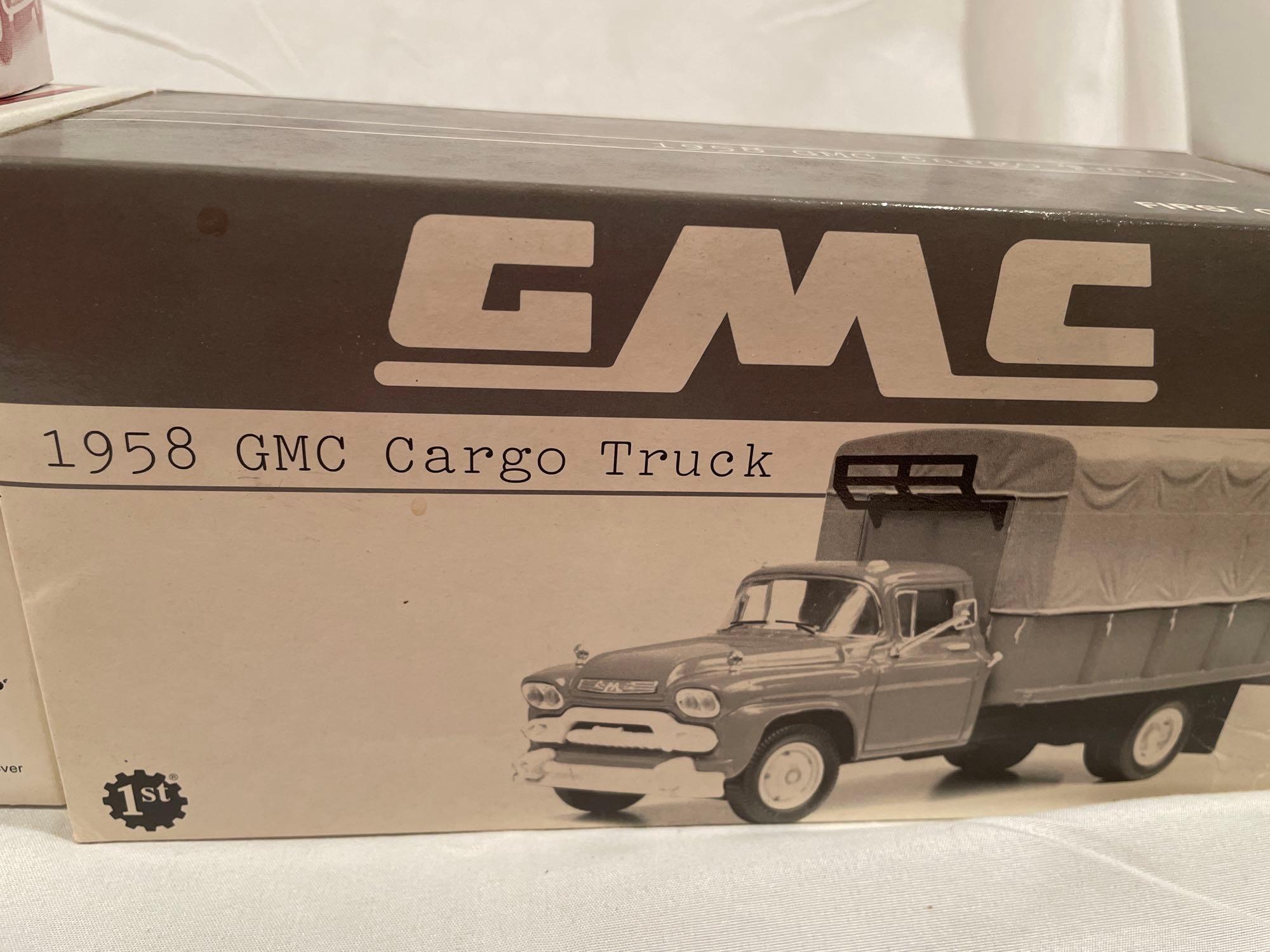 (3) First Gear die cast gmc & international trucks