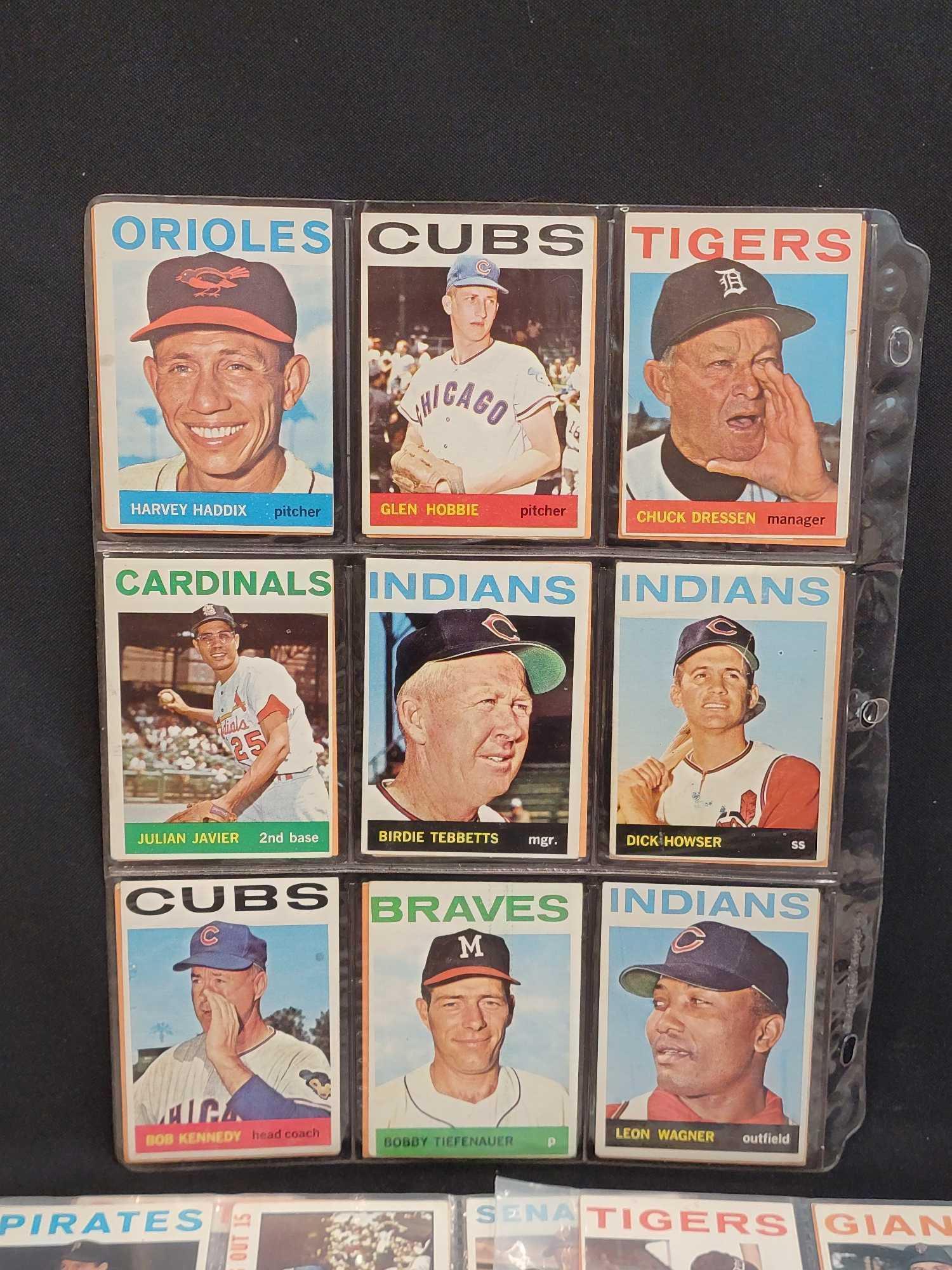 1964 Topps Baseball 200 different cards partial set Leaders Stars RCs Team cards