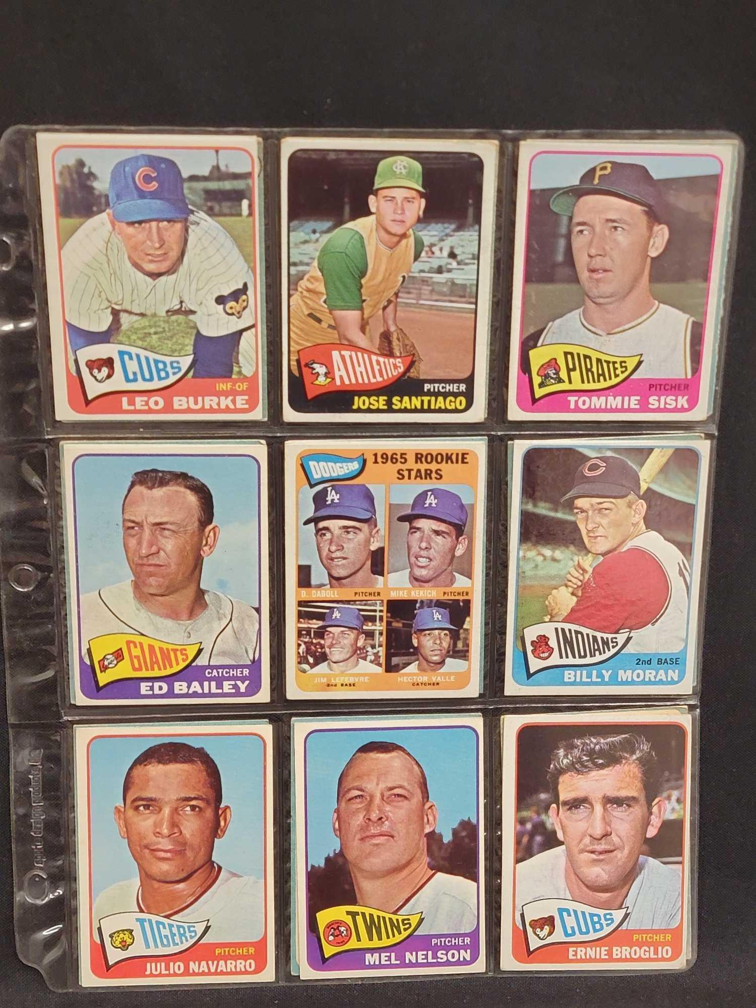 1965 Topps Baseball 185 different cards partial set HOFers Stars RCs more