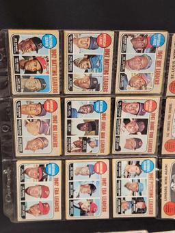 1968 Topps Baseball 260 different cards partial set HOFers Stars RCs Leaders