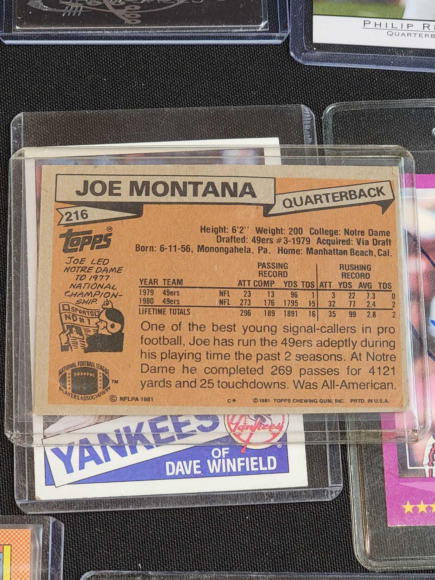 22 Sports cards Topps Joe Montana RC Cal Ripken Jr RC Autos HOFers