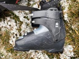 Size 13 Ski Boots, Elan Skis And Ski Bag