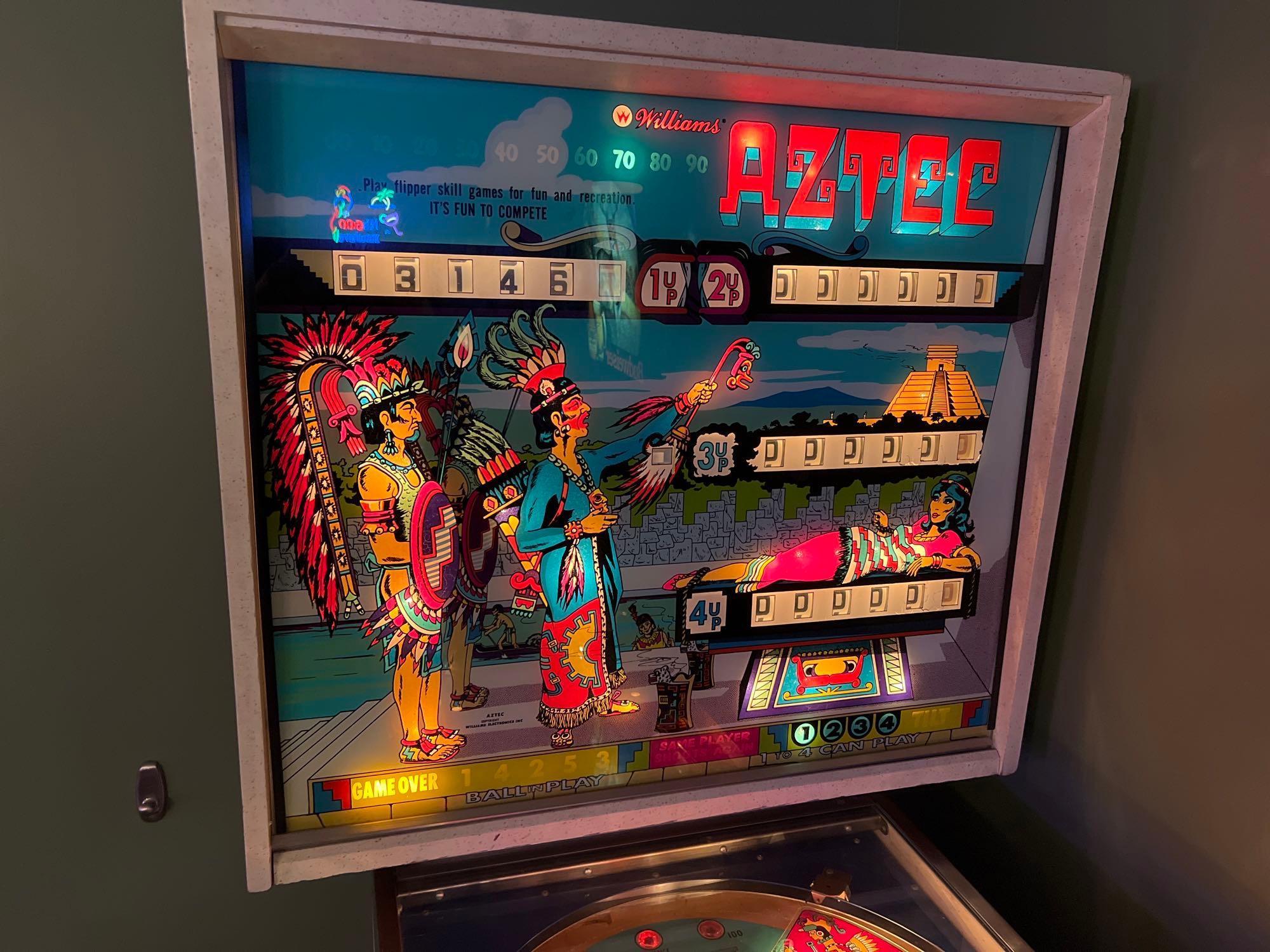 Williams Aztec Pinball Machine