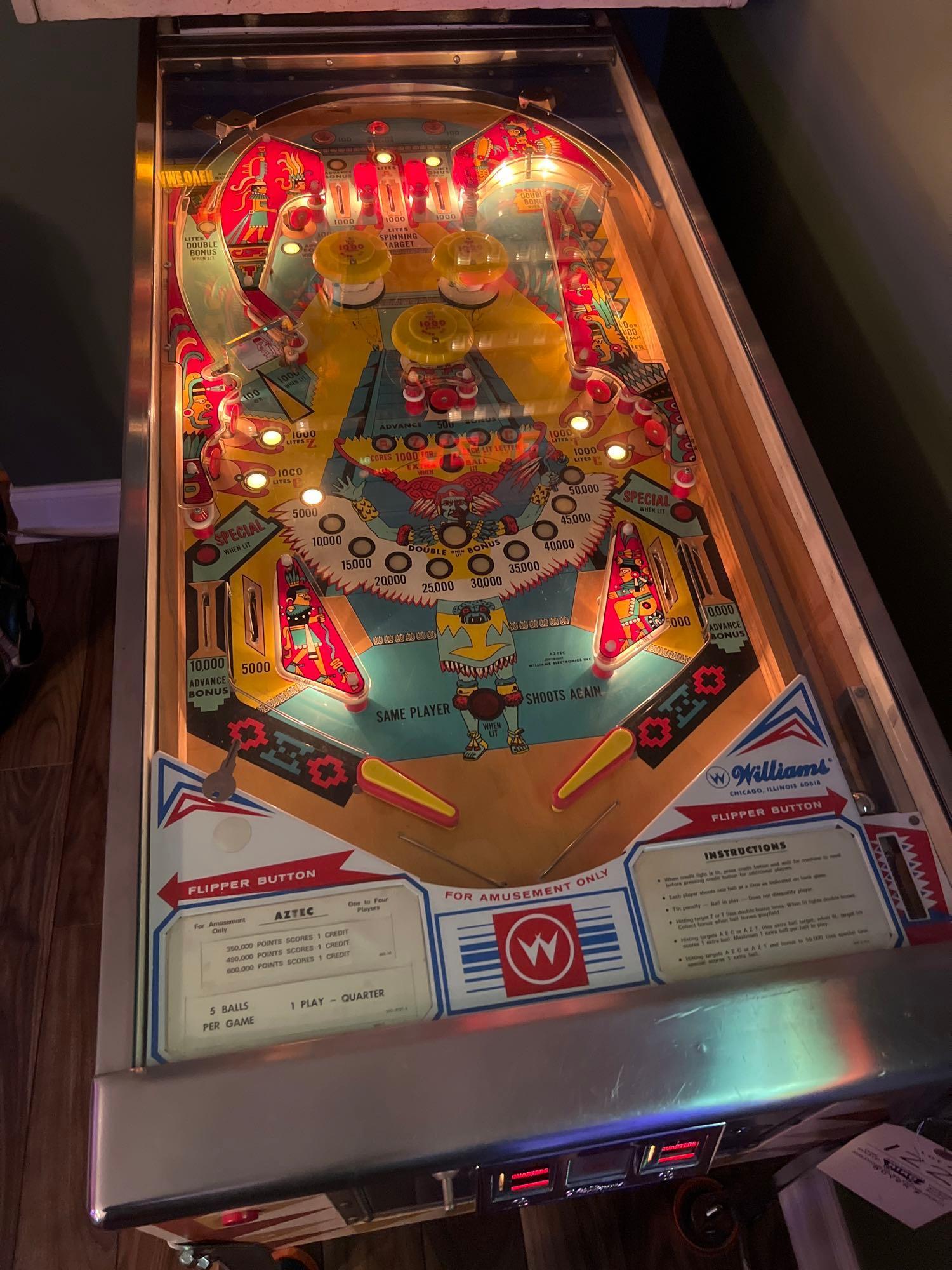 Williams Aztec Pinball Machine