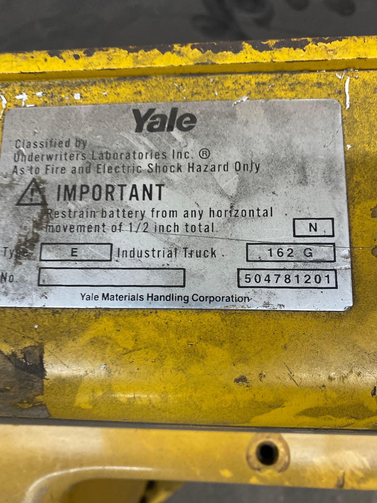 YALE TYPE E ELEC WALK BEHIND FORK LIFT