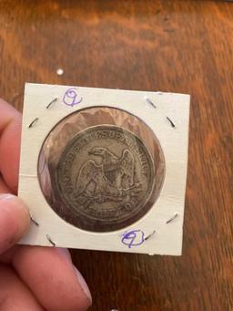 1854 US half dollar