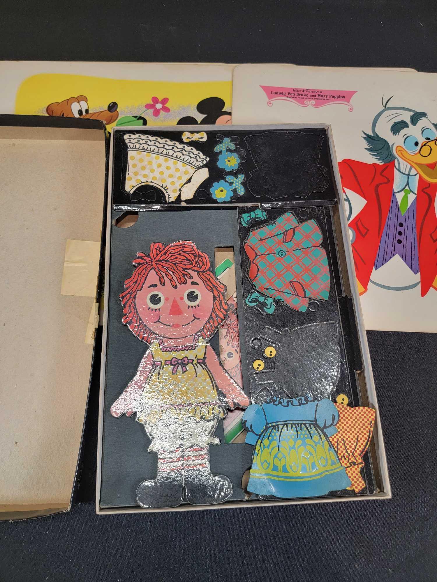 1950s 1960s Walt Disney Sleeping Beauty Game & Colorforms Toys