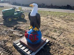 JI Case Eagle Statue