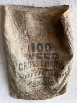 Desert Water Bag, Vintage Weed Tire Chains Bag