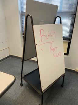 Conference Table Chairs and Dry Erase Board