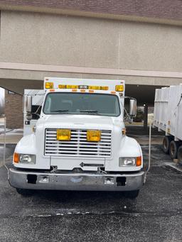 1999 International 4700 DT466E Ambulance Converted to Sewer Maintenance Truck With Camera