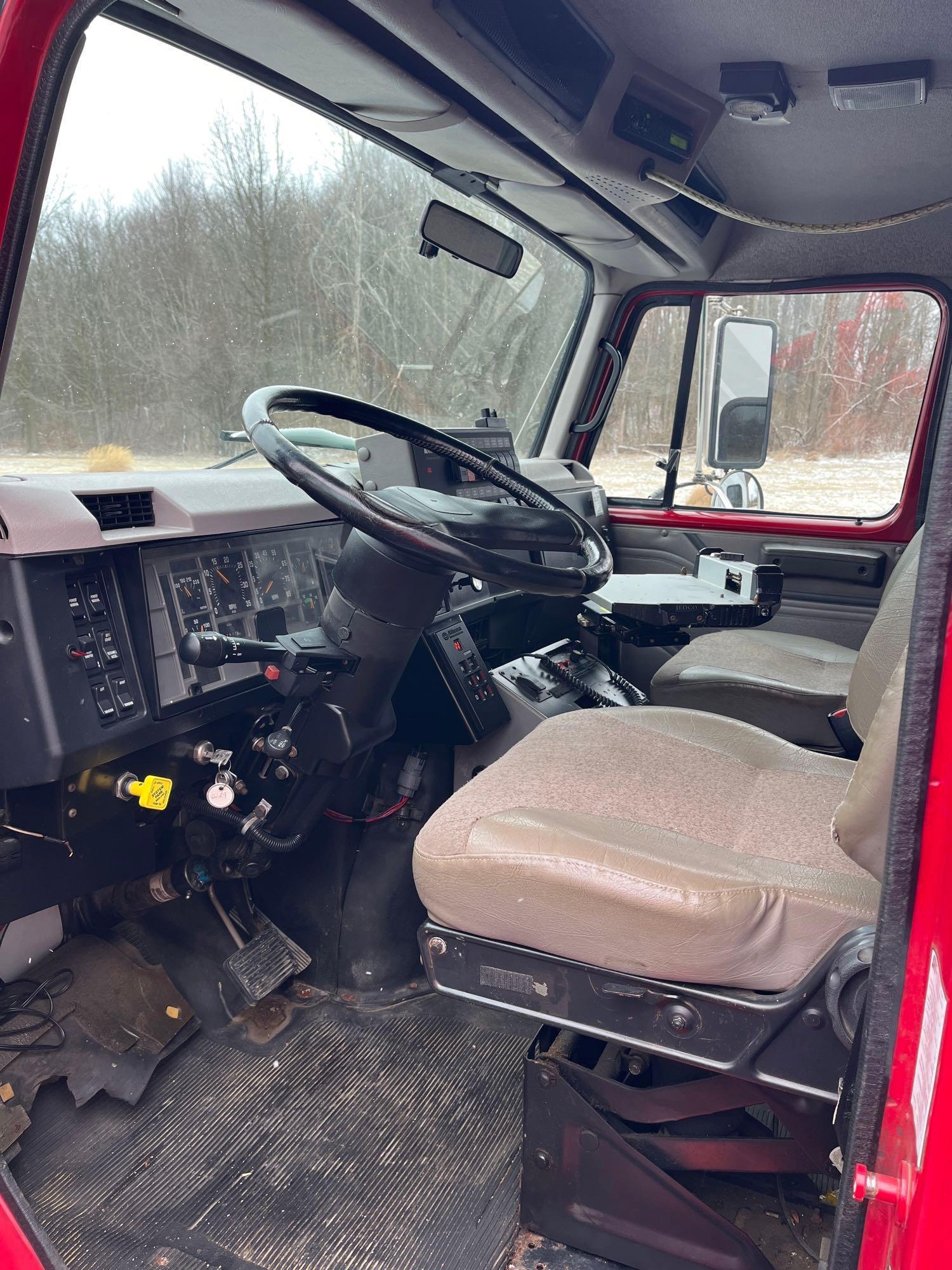 1999 International 4700 DT466E Ambulance Converted to Sewer Maintenance Truck With Camera