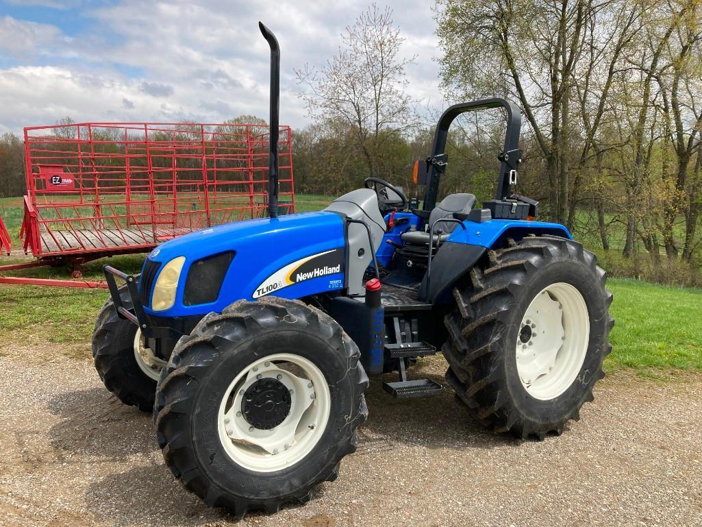 One owner 2005 New Holland TL100 A MFWD tractor