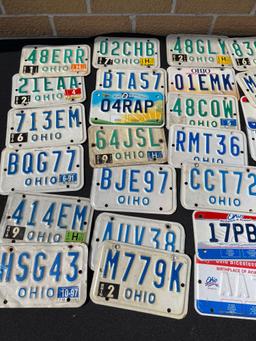 (33) Ohio Motorcycle License Plates