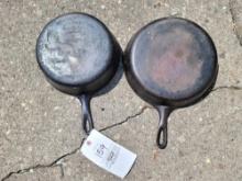 Wagner -0- cast iron skillet, 11 3/4in cast iron pan