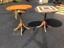 Pair of custom made end tables