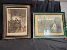 2 Vintage Framed Prints (The Old Strad)