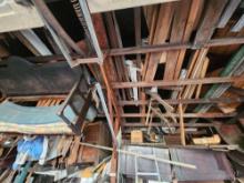 HUGE clean out lot: garage, architectural, ladder, wood, duct work