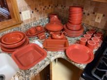 Fiesta Ware Service for 8 Color Paprika
