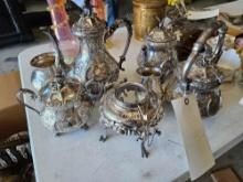 Silver plated tea pots