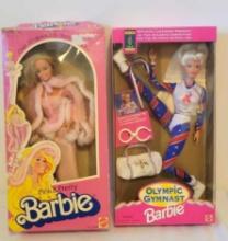 Mattel Barbies pink and pretty and Olympic gymnastic dolls