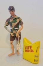 1975 Hasbro GI Joe Atomic man and life jacket