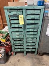 Vintage Metal Hardware Cabinet