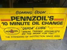Large Pennzoil Sign - 8x4 ft