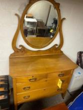 Maple Dresser with mirror