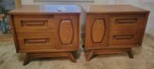 Pair of Young 6009 MCM nite stands