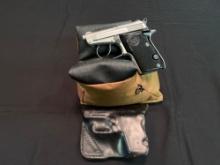 Beretta 21A .22LR Semi Auto with (2)Clips and Leather Holster