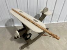 Child?s Wooden Airplane Rocker
