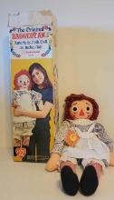 Knickerbocker Raggedy Ann Doll 1973 in original box