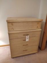 Bassett Furniture Chest of Drawers and Dresser w/ Mirror