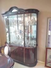 Lighted One Piece China Hutch